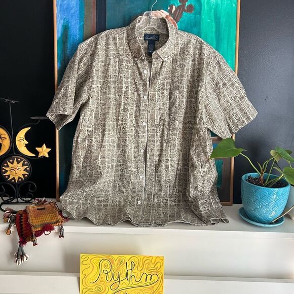Arnold Palmer Casual Button-Down Shirt in Earthy Tones L - Picture 1 of 16